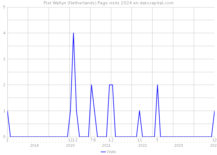 Piet Wallyn (Netherlands) Page visits 2024 