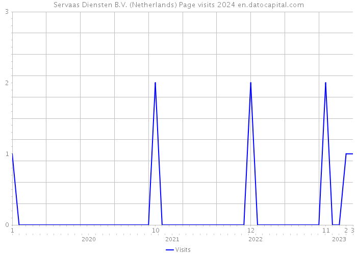 Servaas Diensten B.V. (Netherlands) Page visits 2024 