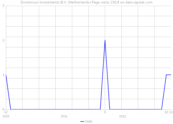 Dominicus Investments B.V. (Netherlands) Page visits 2024 