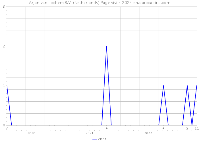 Arjan van Lochem B.V. (Netherlands) Page visits 2024 