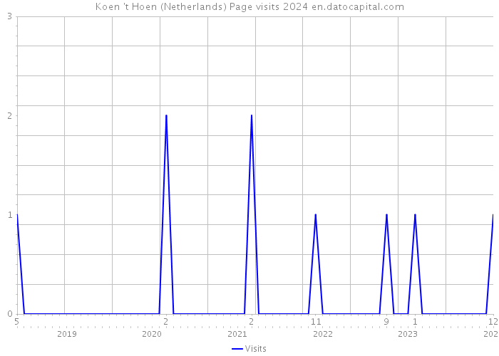 Koen 't Hoen (Netherlands) Page visits 2024 