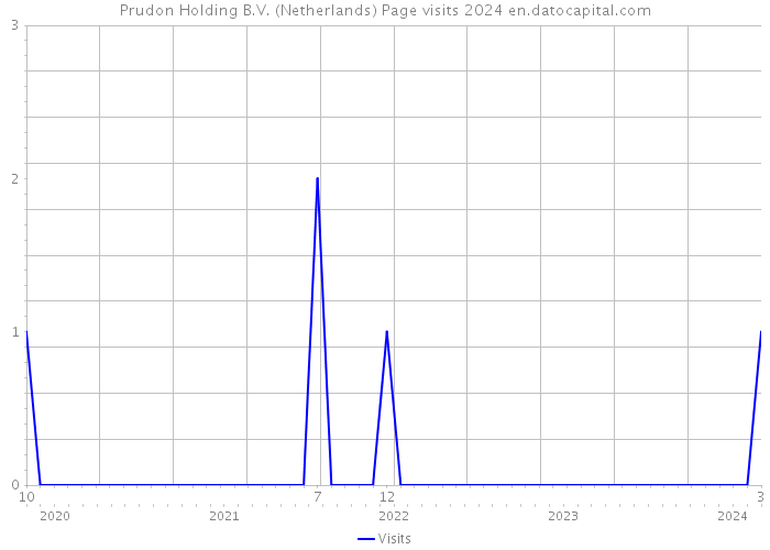Prudon Holding B.V. (Netherlands) Page visits 2024 