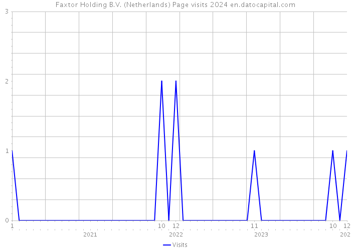Faxtor Holding B.V. (Netherlands) Page visits 2024 