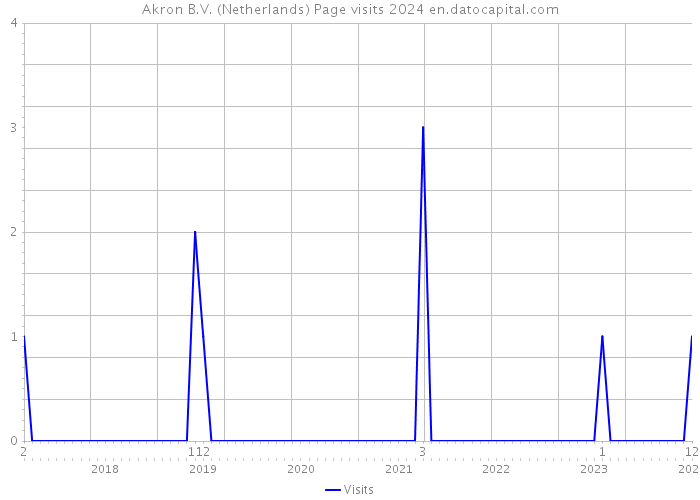 Akron B.V. (Netherlands) Page visits 2024 