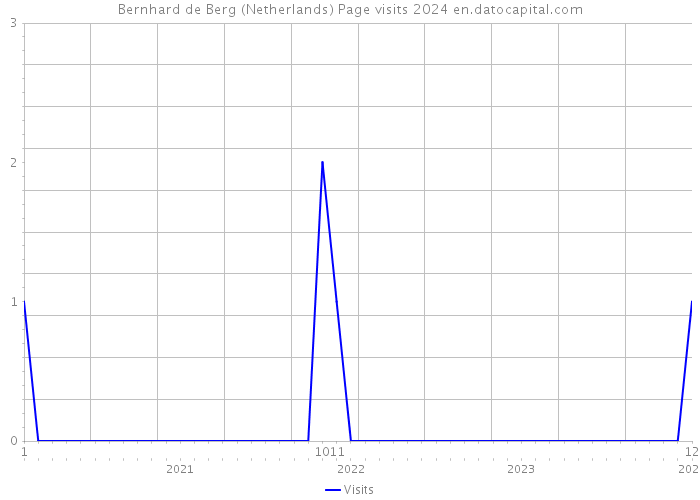 Bernhard de Berg (Netherlands) Page visits 2024 