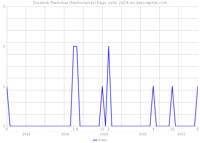 Diederik Parlevliet (Netherlands) Page visits 2024 