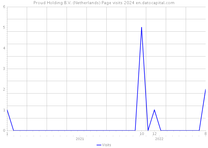 Proud Holding B.V. (Netherlands) Page visits 2024 