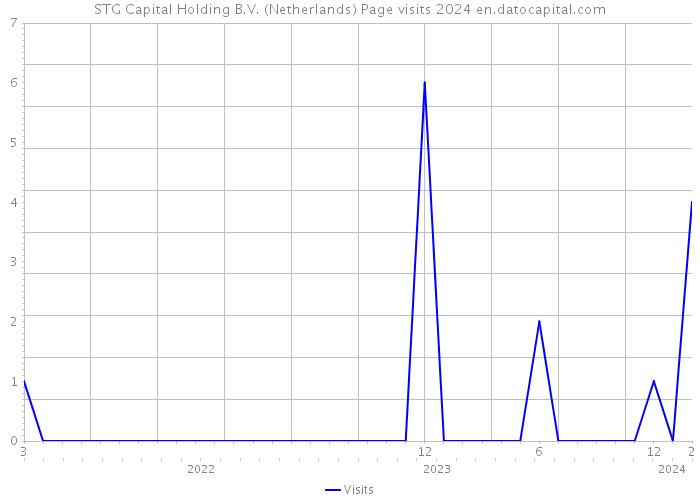 STG Capital Holding B.V. (Netherlands) Page visits 2024 