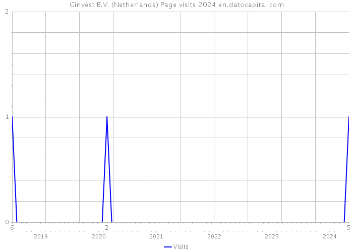 Ginvest B.V. (Netherlands) Page visits 2024 