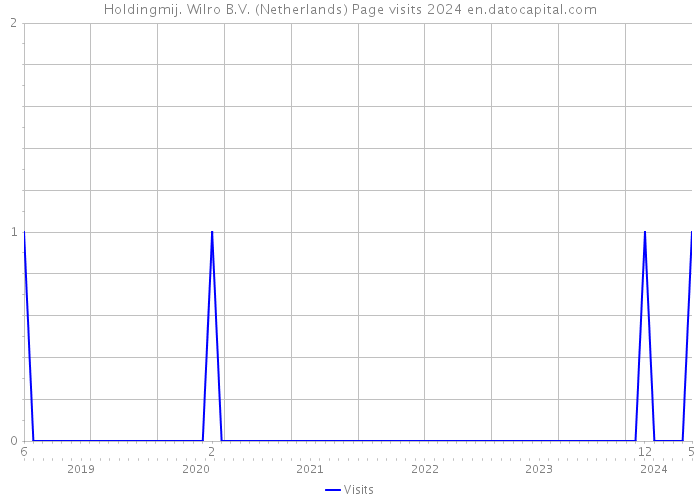 Holdingmij. Wilro B.V. (Netherlands) Page visits 2024 