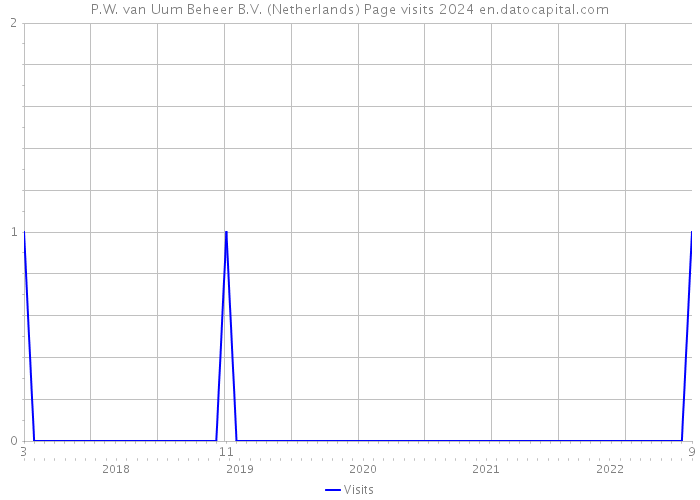 P.W. van Uum Beheer B.V. (Netherlands) Page visits 2024 