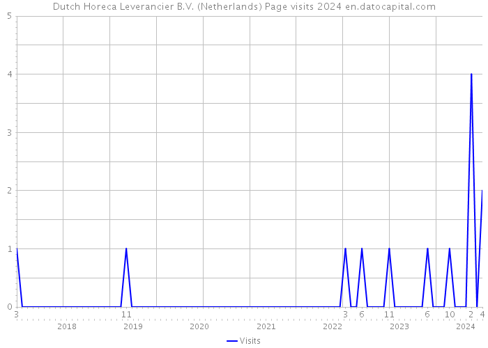 Dutch Horeca Leverancier B.V. (Netherlands) Page visits 2024 