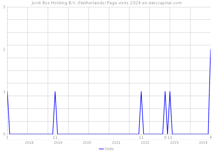 Jordi Bos Holding B.V. (Netherlands) Page visits 2024 