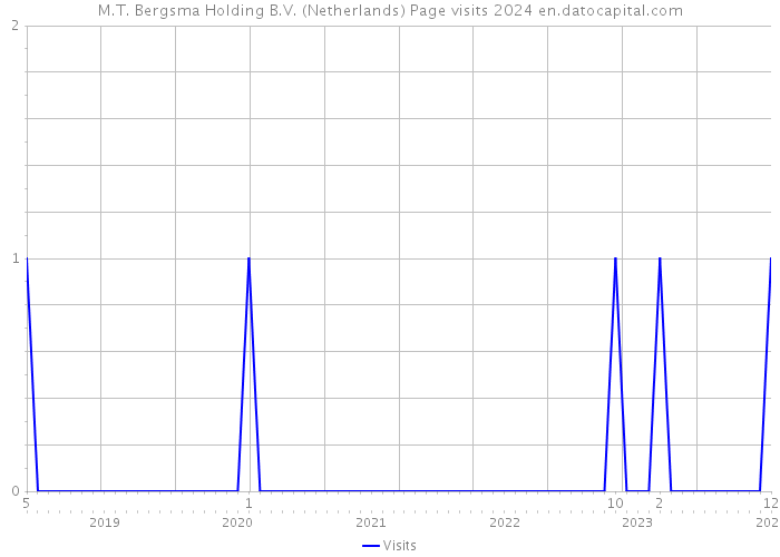 M.T. Bergsma Holding B.V. (Netherlands) Page visits 2024 
