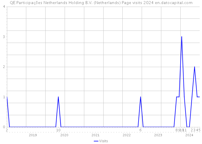 QE Participações Netherlands Holding B.V. (Netherlands) Page visits 2024 