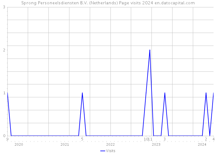 Sprong Personeelsdiensten B.V. (Netherlands) Page visits 2024 