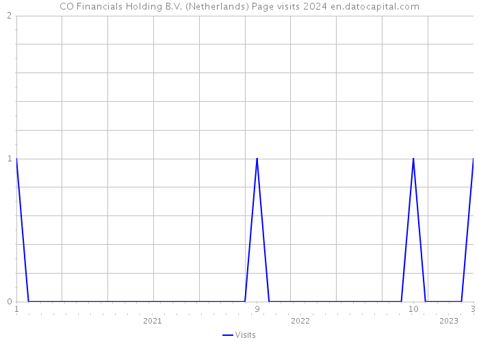 CO Financials Holding B.V. (Netherlands) Page visits 2024 