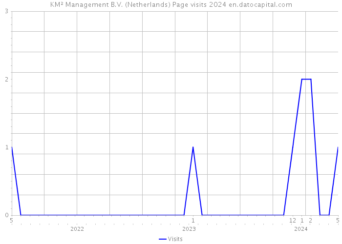 KM² Management B.V. (Netherlands) Page visits 2024 