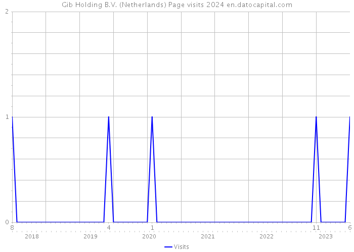 Gib Holding B.V. (Netherlands) Page visits 2024 