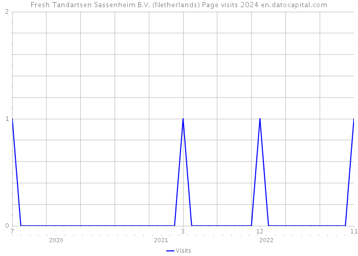 Fresh Tandartsen Sassenheim B.V. (Netherlands) Page visits 2024 