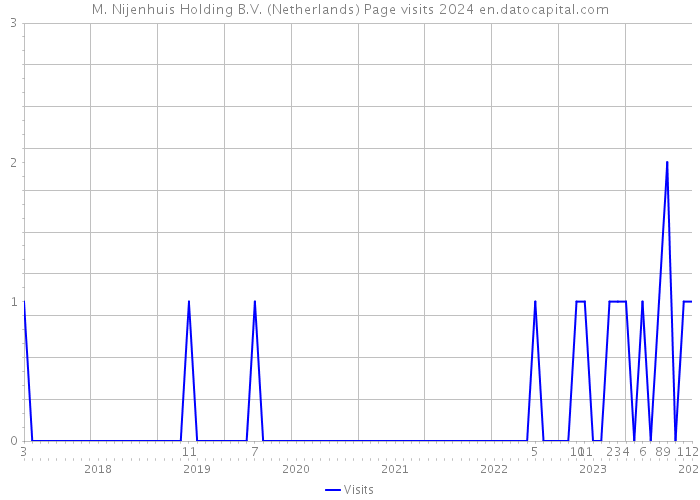 M. Nijenhuis Holding B.V. (Netherlands) Page visits 2024 