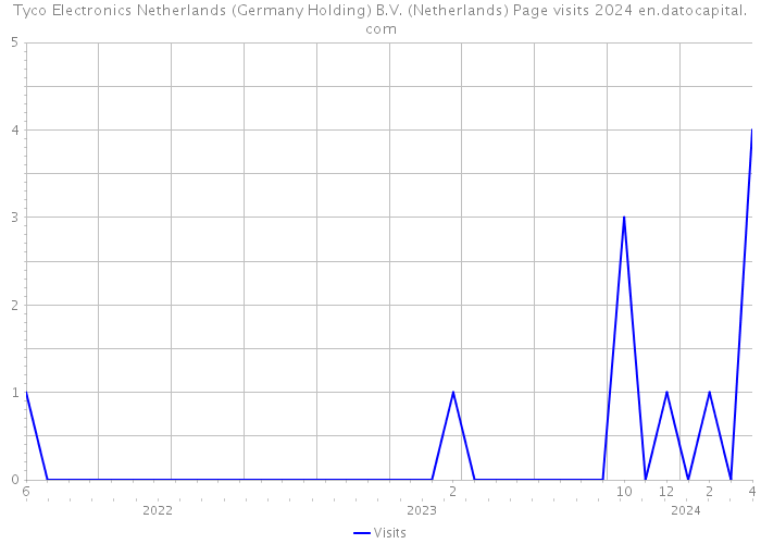 Tyco Electronics Netherlands (Germany Holding) B.V. (Netherlands) Page visits 2024 