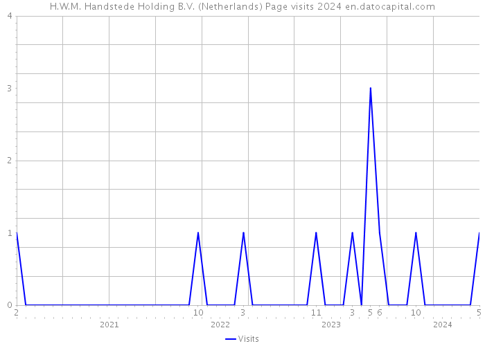 H.W.M. Handstede Holding B.V. (Netherlands) Page visits 2024 