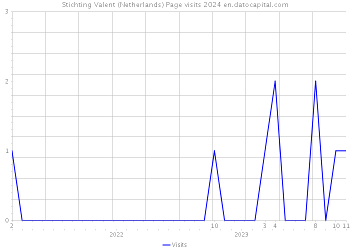 Stichting Valent (Netherlands) Page visits 2024 