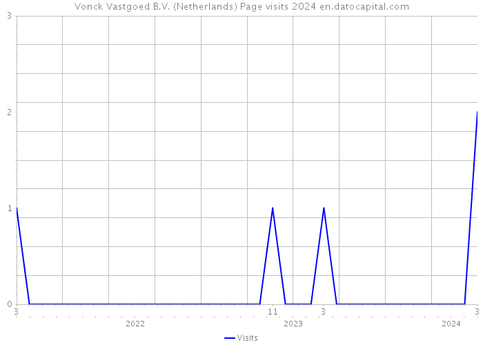 Vonck Vastgoed B.V. (Netherlands) Page visits 2024 