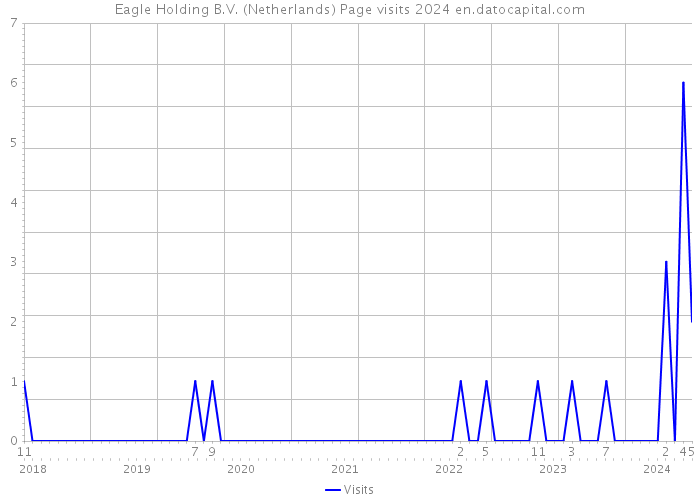 Eagle Holding B.V. (Netherlands) Page visits 2024 