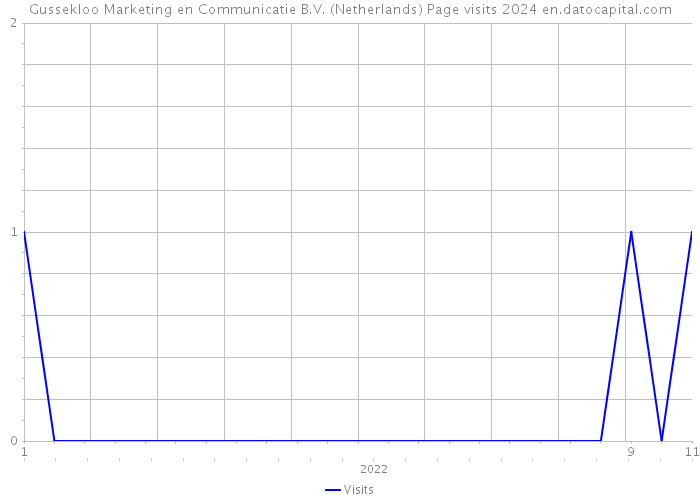 Gussekloo Marketing en Communicatie B.V. (Netherlands) Page visits 2024 