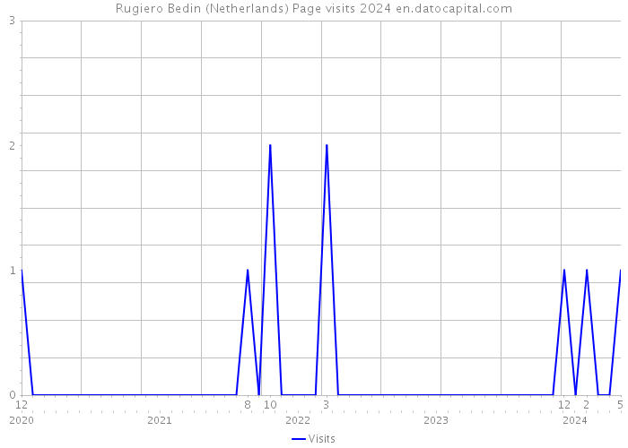 Rugiero Bedin (Netherlands) Page visits 2024 