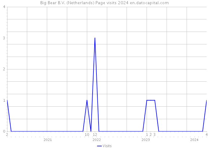 Big Bear B.V. (Netherlands) Page visits 2024 