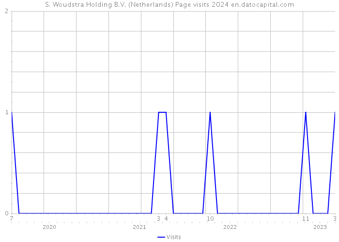 S. Woudstra Holding B.V. (Netherlands) Page visits 2024 