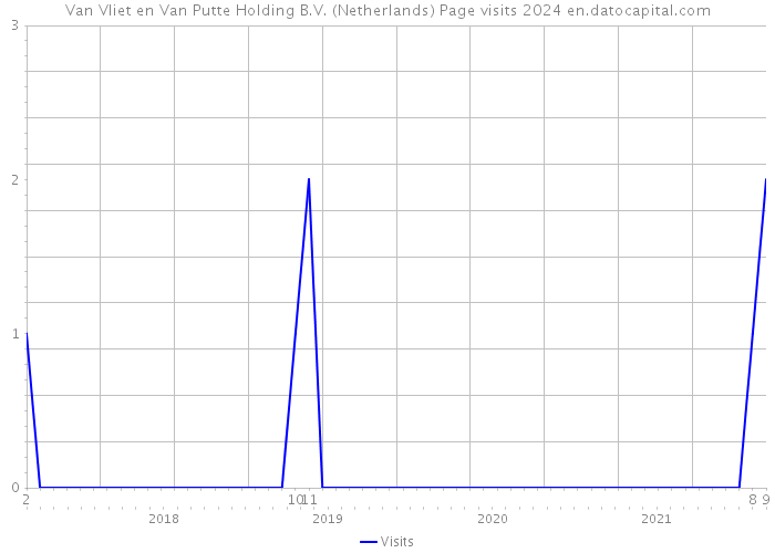 Van Vliet en Van Putte Holding B.V. (Netherlands) Page visits 2024 