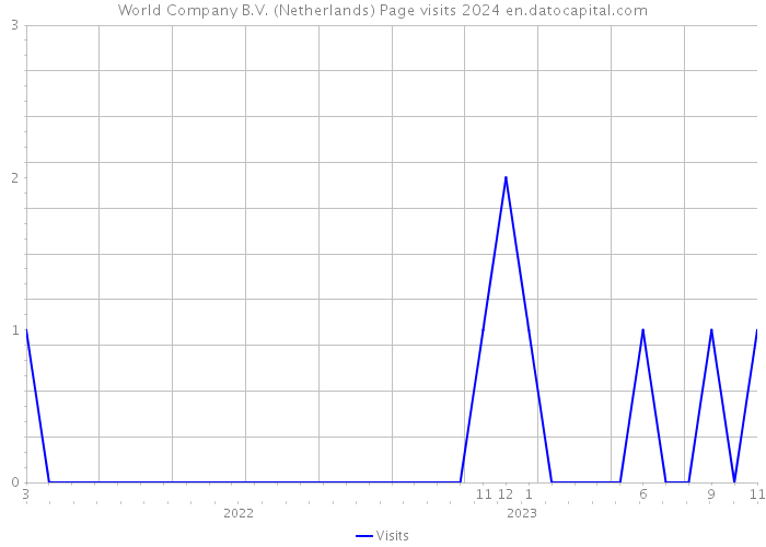 World Company B.V. (Netherlands) Page visits 2024 