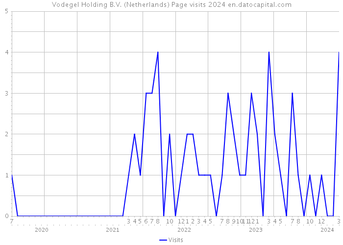 Vodegel Holding B.V. (Netherlands) Page visits 2024 