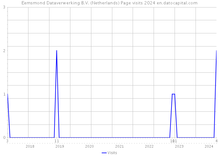 Eemsmond Dataverwerking B.V. (Netherlands) Page visits 2024 