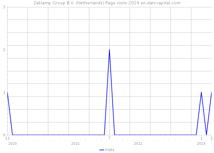 Zaklamp Group B.V. (Netherlands) Page visits 2024 