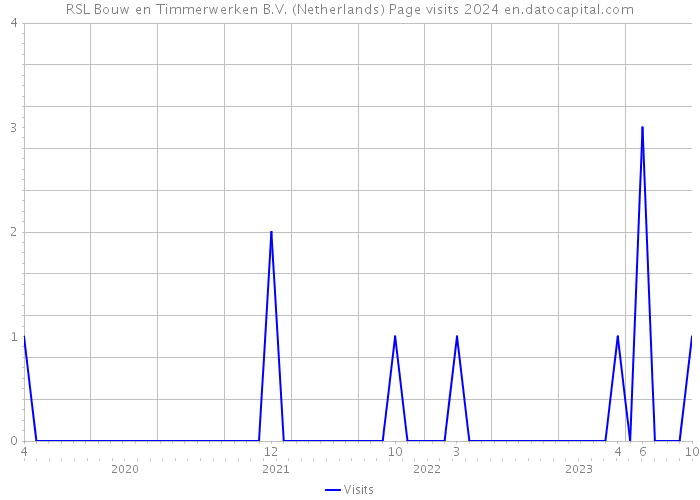RSL Bouw en Timmerwerken B.V. (Netherlands) Page visits 2024 