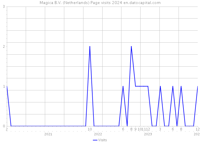Magica B.V. (Netherlands) Page visits 2024 