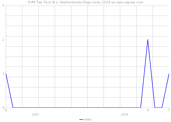 PVM Tab Tech B.V. (Netherlands) Page visits 2024 