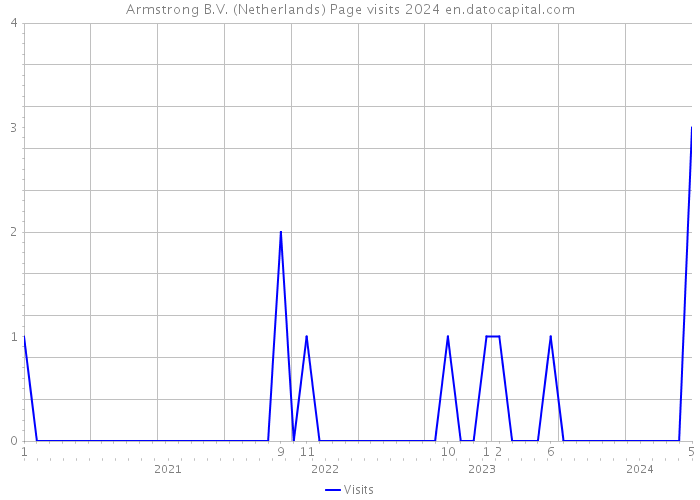 Armstrong B.V. (Netherlands) Page visits 2024 