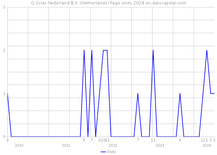Q Solar Nederland B.V. (Netherlands) Page visits 2024 