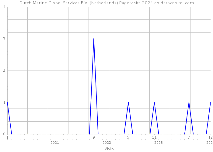 Dutch Marine Global Services B.V. (Netherlands) Page visits 2024 