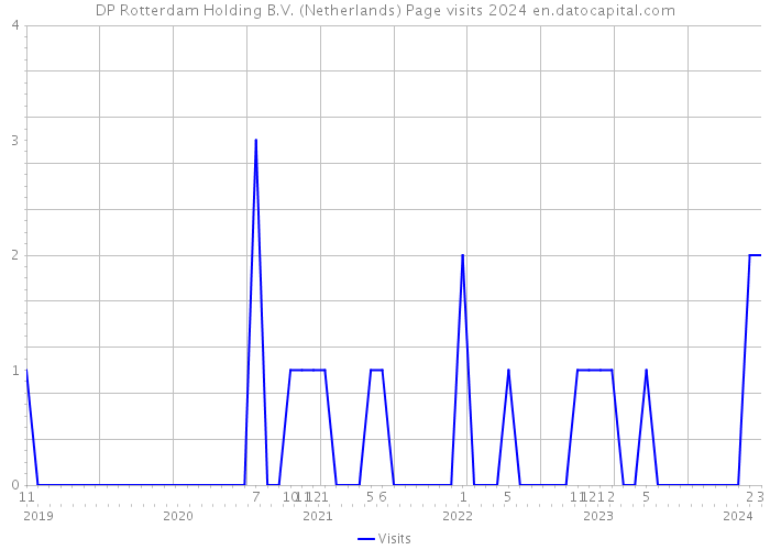 DP Rotterdam Holding B.V. (Netherlands) Page visits 2024 