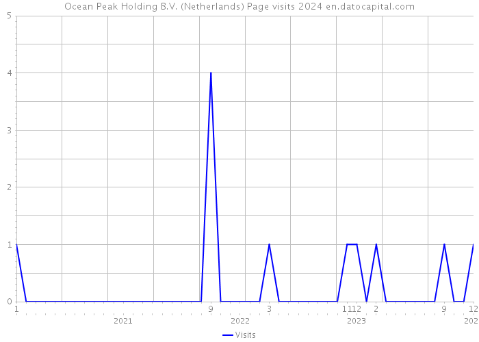 Ocean Peak Holding B.V. (Netherlands) Page visits 2024 