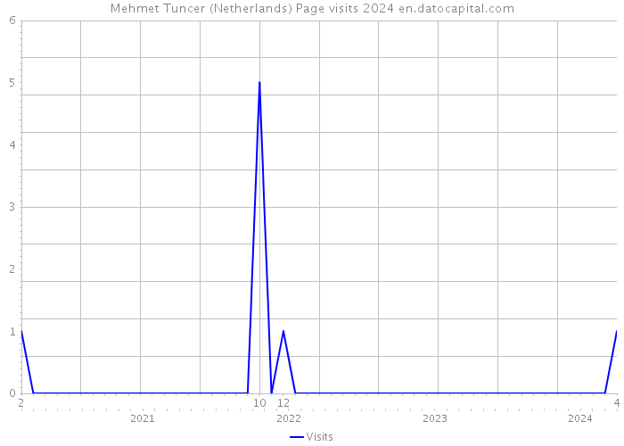 Mehmet Tuncer (Netherlands) Page visits 2024 