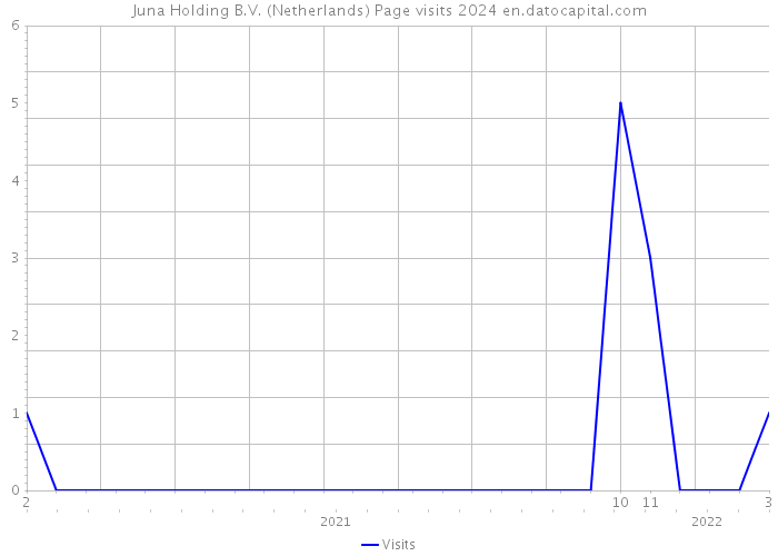 Juna Holding B.V. (Netherlands) Page visits 2024 