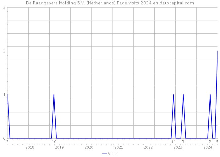De Raadgevers Holding B.V. (Netherlands) Page visits 2024 